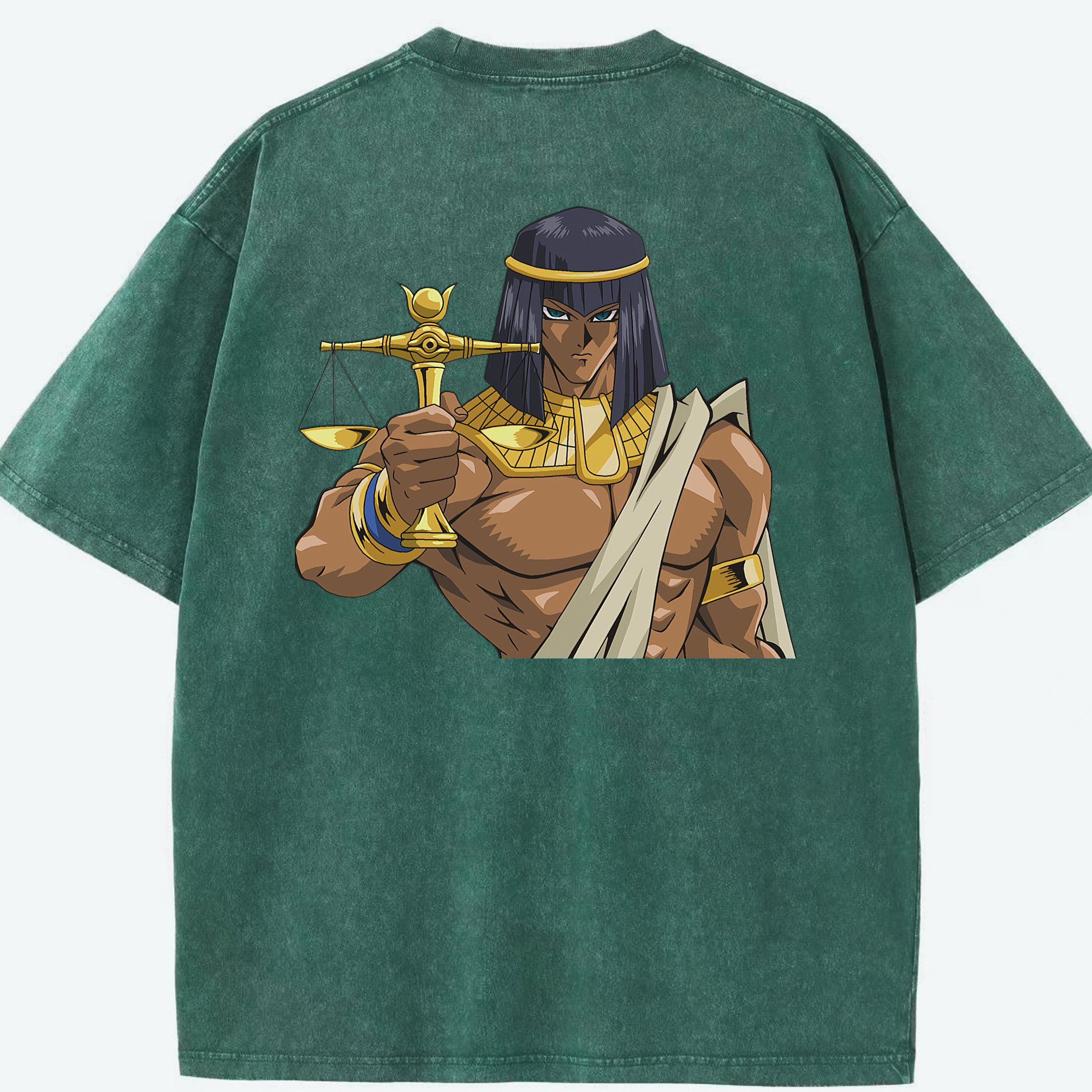 （画像用） 遊☆戯☆王 Yu-Gi-Oh! 綿100% ヴィンテージ風 半袖Tシャツ（背面プリント）
